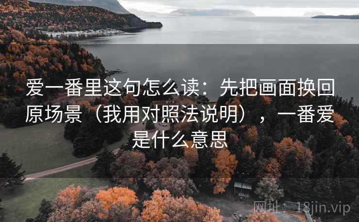 爱一番里这句怎么读：先把画面换回原场景（我用对照法说明），一番爱是什么意思